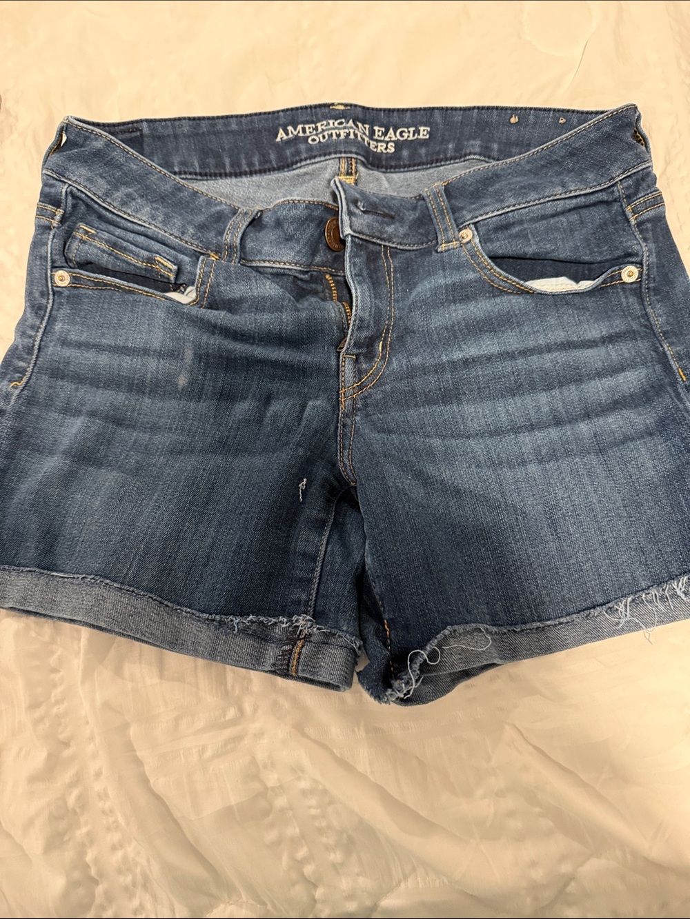 American Eagle Outfitters Blue Denim Cutoff Women's Shorts